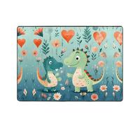 Lovely Little Dinosaur Baby Flanella, 203,2 x 147,3 cm, tappeto in tessuto, antimacchia, decorazione per casa, camera da letto, ufficio