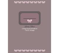 Lovely Notes College Ruled Notebook | Taupe Color Cover: Composition Notebook - Comes in a variety of Soft cover Glossy finish. With Opaque Grayscale ... School, Office, Personal use and Gifts too!