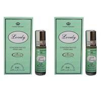 Lovely - Olio profumato concentrato roll-on da 6 ml, confezione da 2, lunga durata, senza alcol, per uomini e donne