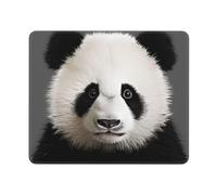 Lovely Panda Bear Head Tappetino per Mouse Lavabile Mousepad Portatile Mouse Pad per Lavoro Gaming Computer 25X30Cm
