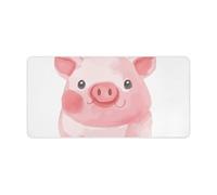 Lovely Pig - Tappetino per mouse da gioco, grande, antiscivolo, per scrivania, lavoro, casa, 30 x 60 cm