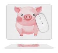 Lovely Pig Tappetino per mouse impermeabile e antiscivolo, tappetino per mouse portatile, comodo, per desktop, casa, ufficio