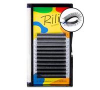 LOVELY Rili Extension Ciglia Volume 3D - Ventagli D Curl, 0,07mm, 7mm, 12 file - Ciglia sintetiche nere - Estensioni professionali per lash stylist - Tecnica volume 3D