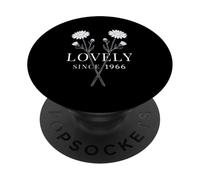 Lovely Since 1966 - Compleanno floreale vintage con margherite PopSockets PopGrip Adesivo