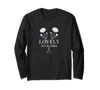 Lovely Since 1983 - Compleanno Floreale Vintage con Margherite Maglia a Manica