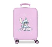 Lovely Stitch Trolley Abs 55 Cm 4 Ruote Lilla