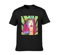 Lovely Women in Colorful T-Shirt Anime Shirt Custom Luxury Mens Fashion