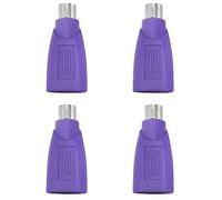 Lovelysp-Adattatore USB a PS2 viola USB femmina a PS/2 maschio convertitore adattatori per tastiera mouse - 4 pezzi