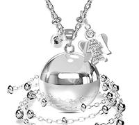 LOVEMYCOCCA Collana Donna Chiama Angeli Gravidanza con Charm Angelo, Richiamo degli Angeli, Ottimo per Idee Regalo Amica Speciale