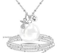 LOVEMYCOCCA Collana Donna Chiama Angeli Gravidanza con Charm Ciuccio, per le Future Mamme, Richiamo degli Angeli, Ottimo per Idee Regalo Amica Speciale