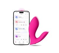 LOVENSE Flexer Vibratori a Farfalla con Telecomando, Vibratore Bluetooth Portatile per Donna, Modalità di Vibrazione Personalizzate illimitate, Sex Toys per Coppie Donna