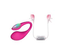 LOVENSE Lush 4 + Gemini, Vibratore Punto G e Morsetti Capezzoli