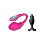 LOVENSE Lush 4 Punto G e Hush 2 Plug Anale 38 mm per Uomo e Donna