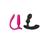 LOVENSE Lush Anal Plug Anale Vibrante con Luce LED, Per Principianti + LOVENSE Edge 2 Massaggiatore Prostatico Vibratore per Uomini