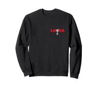 Lover Loner Broken Heart Graphic - Dark Humor Relationship Felpa