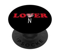 Lover Loner Broken Heart Graphic - Dark Humor Relationship PopSockets PopGrip Adesivo