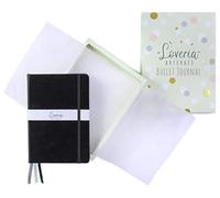 Loveria Bullet Journal Dotted - Quaderno A5, con copertina rigida, 192 pagine, con elastico e segnalibro, carta di alta qualità, per pianificazione, pensieri e idee, colore: nero