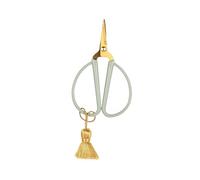Loveria Forbici per bricolage, colore verde, piccole | 8,5 cm di lunghezza, antiruggine, per carta, tessuto e filato, nappa colorata, forbici vintage retrò per adulti e bambini