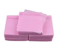 lovermusic 14 x 13 cm rosa plastica OPP doppio lato CD DVD Holder Sleeve Set di 500