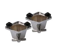 Lovermusic 2 pezzi argento timpano staffa di montaggio per tamburo, set di ricambio