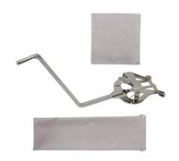 lovermusic Lovermusic - Supporto a clip per sassofono contralto tenore, rotondo, colore: argento