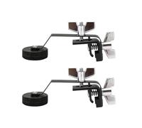 Lovermusic Silenziatore silenziatore in metallo nero per rullanti e tom, confezione da 2