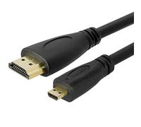 LoveRPi - Cavo MicroHDMI a HDMI maschio per Raspberry Pi 4 Nero 1 m. 1 Pack