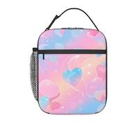 (Lover'S Day Neon) Borsa Per Il Pranzo A Prova Di Perdite Borsetta Termica Riutilizzabile Borsa Frigo Per Picnic Scuola Uomo