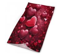 Lovers Love Hearts Printed 26X30Cm Protezione UV Protezione del Viso Traspirante Fascia per Capelli per attività Uomo Estivo