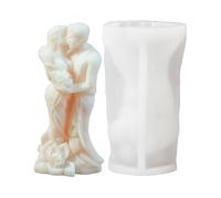 Lovers Silicone Mold For Resin, 3D Hugging Couple Shape Molds, Candle Making Tool, Art Body Resin Casting Accessory, Romantic Craft Mold For Valentine’s Day, Wedding Decorations, 10.5x4.8cm