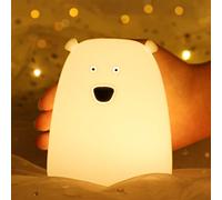 LOVERUIS Luce Notturna a Forma di Orso per Bambini - 7 Colori Che Respirano per Decorazione Camera da Letto e Regalo