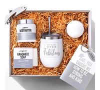 LOVERY Set regalo per uomini, kit spa con bicchiere, prodotti per la cura di sé per lui, marito, padre, padre, capo, fratello, fidanzato, zio, set regalo unico per spa