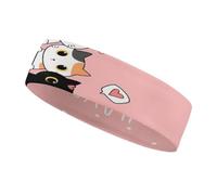LoveSports - Fascia per il sudore con scritta in lingua inglese "Happy Valentines Kissing Day", decorazione sportiva alla moda, resistente al sudore, fascia per capelli, traspirante, traspirante