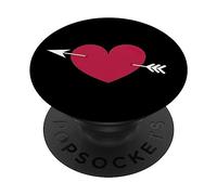 LOVESTRUCK SIMBOLO CUPIDO FRECCIA E CUORE COLPONO CON AMORE PopSockets PopGrip Adesivo