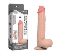9'' SLIDING SKIN GROSSO DILDO CON PELLE VERA FALLO MORBIDO VAGINALE PER DONNA