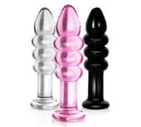 LoveToy Glass Romance Butt Plug GS15C Clear