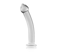 LoveToy Glass Romance G-Spot Dildo GS03C Clear
