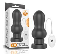 LoveToy King Sized Vibrating Anal Rammer 7" Black
