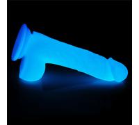 LoveToy Lumino Play Silicone Dildo 8"