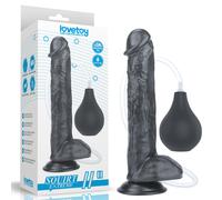 LoveToy Squirt Extreme Dildo 11" Black