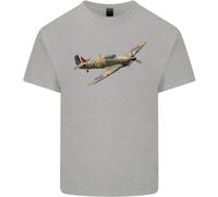 Lovetshirts Hawker Hurricane Flying Solo Uomo T-Shirt Cotone Girocollo