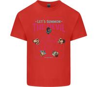 Lovetshirts Lets Summon the Devil Ouija Demons Maglietta Uomo in Cotone
