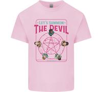 Lovetshirts Lets Summon the Devil Ouija Demons Maglietta Uomo in Cotone
