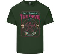 Lovetshirts Lets Summon the Devil Ouija Demons Maglietta Uomo in Cotone