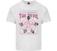 Lovetshirts Lets Summon the Devil Ouija Demons Maglietta Uomo in Cotone