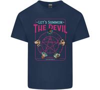 Lovetshirts Lets Summon the Devil Ouija Demons Maglietta Uomo in Cotone