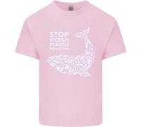 Lovetshirts Stop Ocean Plastic Pollution T-Shirt Uomo Cotone Girocollo