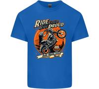 Lovetshirts T-Shirt Uomo Cotone Stampata Ride Loud Ride Proud