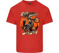 Lovetshirts T-Shirt Uomo Cotone Stampata Ride Loud Ride Proud