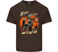 Lovetshirts T-Shirt Uomo Cotone Stampata Ride Loud Ride Proud